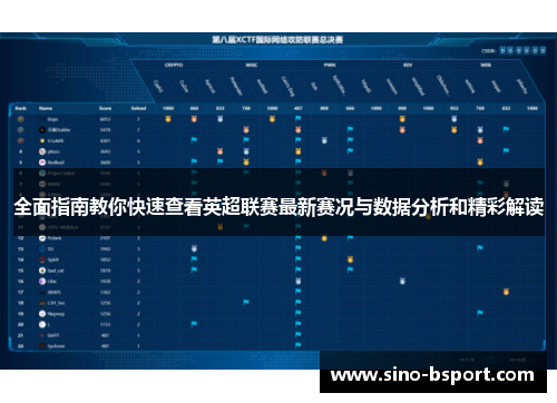 全面指南教你快速查看英超联赛最新赛况与数据分析和精彩解读